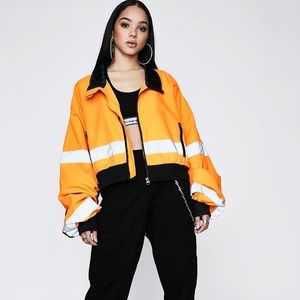 PosterGrl Reflective Crop Jacket - DOLLS KILL